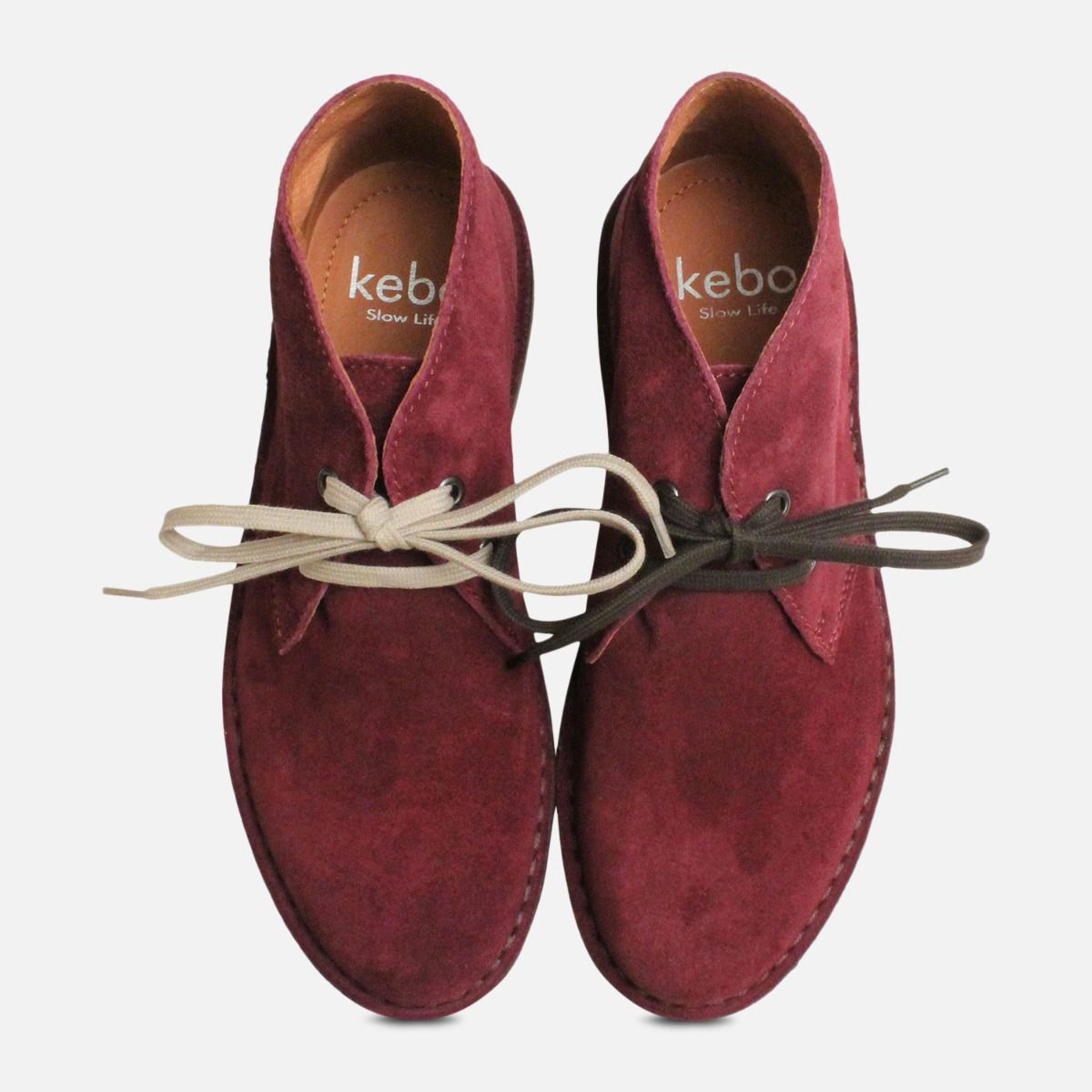 Plum Purple Suede Ladies Italian Desert Boots