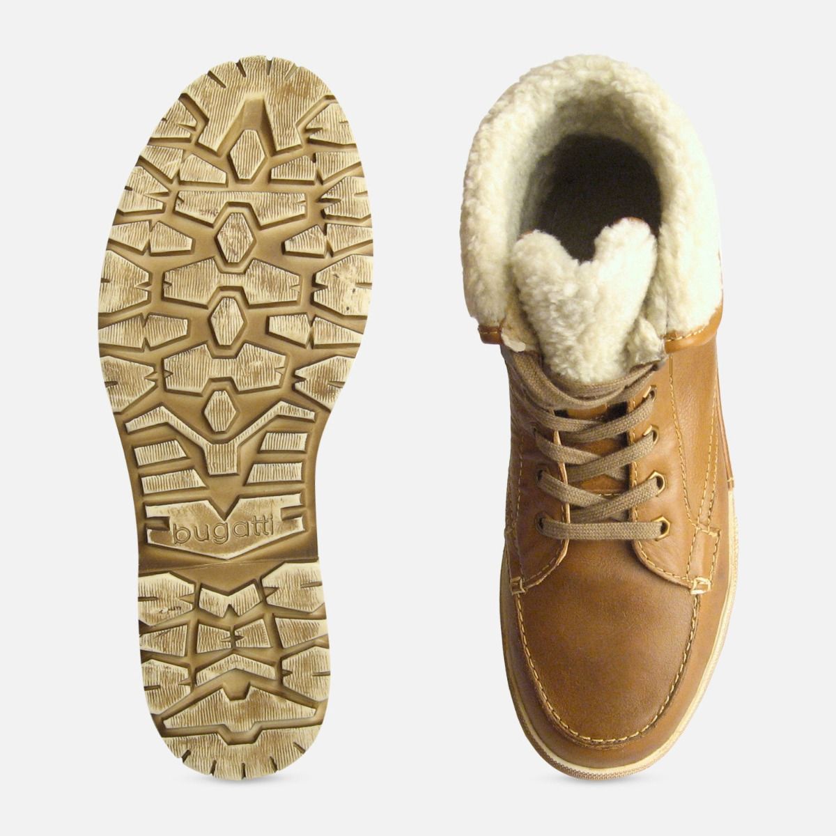 Camel Brown Warm Bugatti Mens Boots