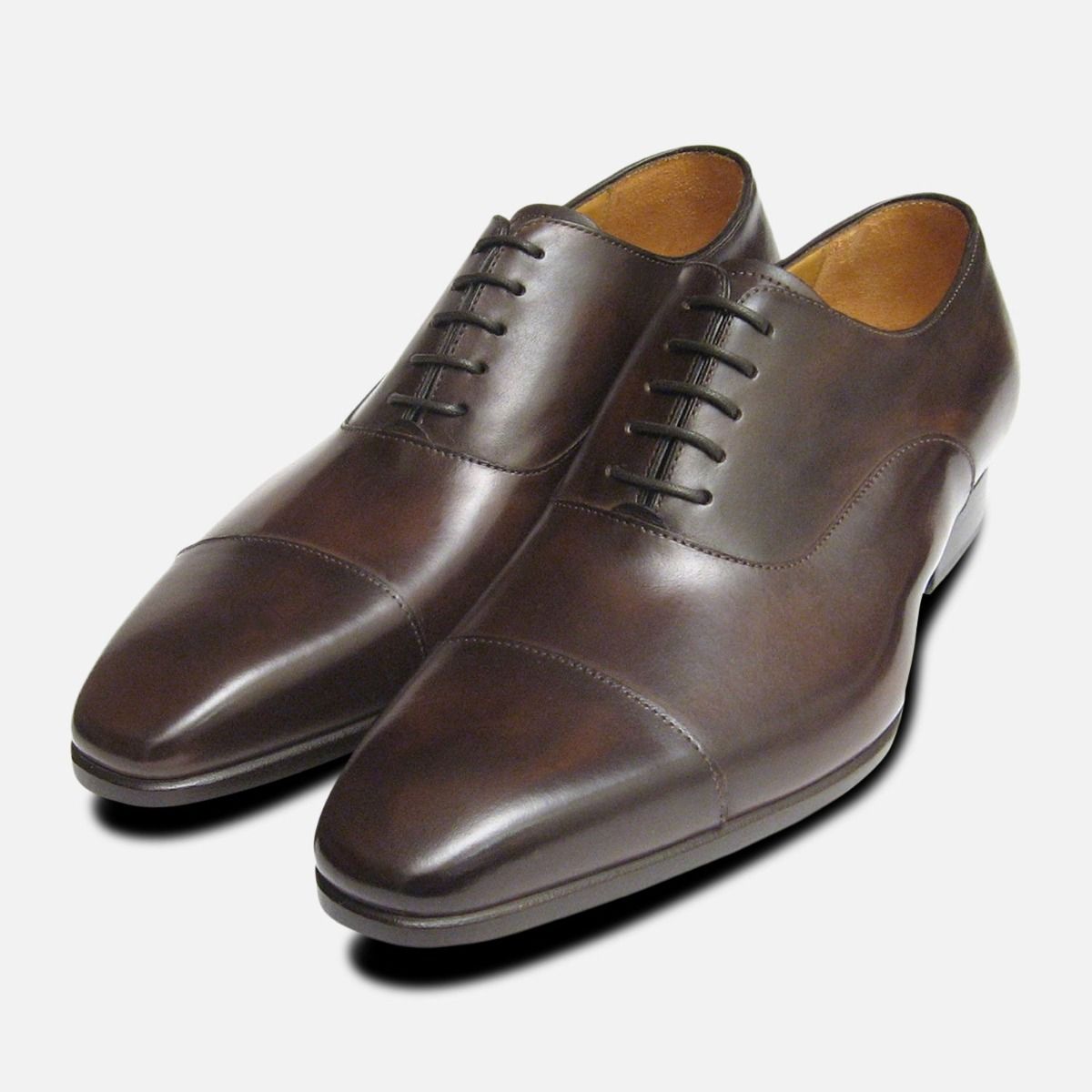 Riviera by Carlos Santos Mens Shoes in Brown Espresso display picture 3