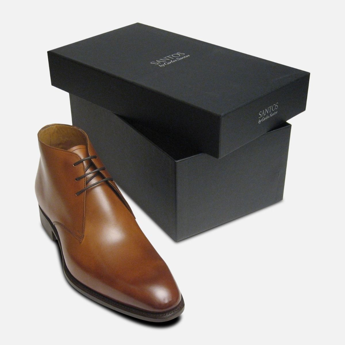 Royal Mahogany Chukka Boots Carlos Santos Shoes