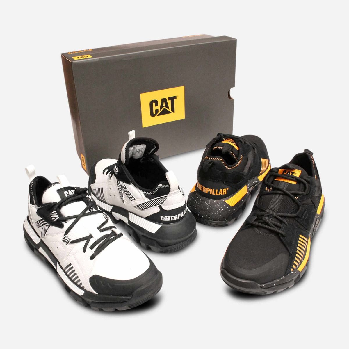 CAT Limited Edition Black & Orange Raider II Mens Trainers