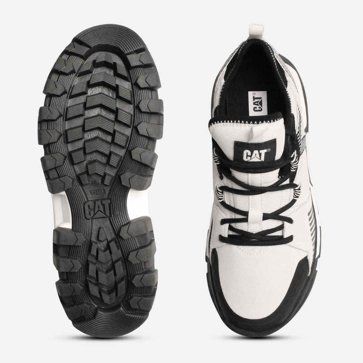 Caterpillar Womens Raider Sport Trainers in Black and White