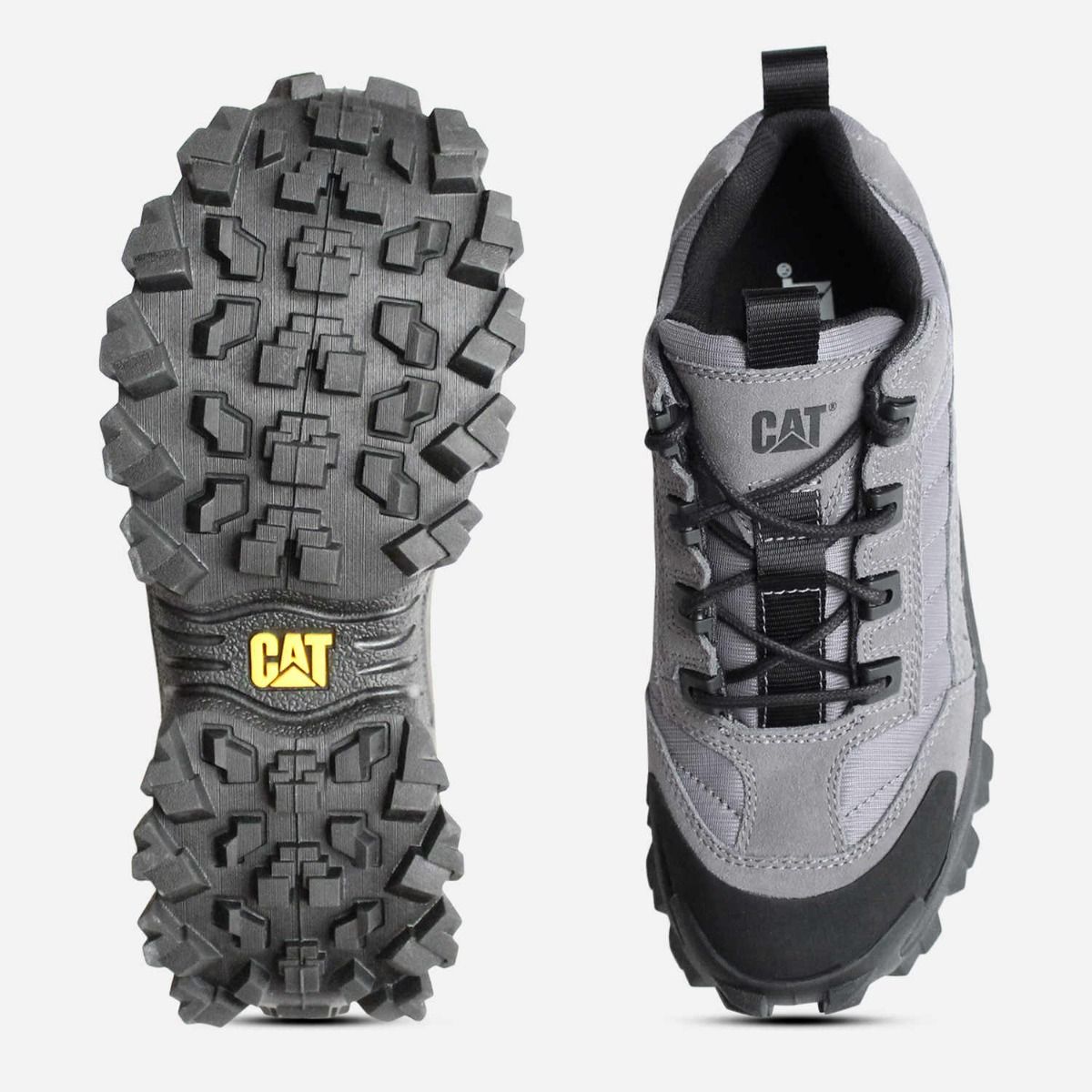 Mens Smoked Pearl Grey CAT Designer Chunky Sneaker Shoes