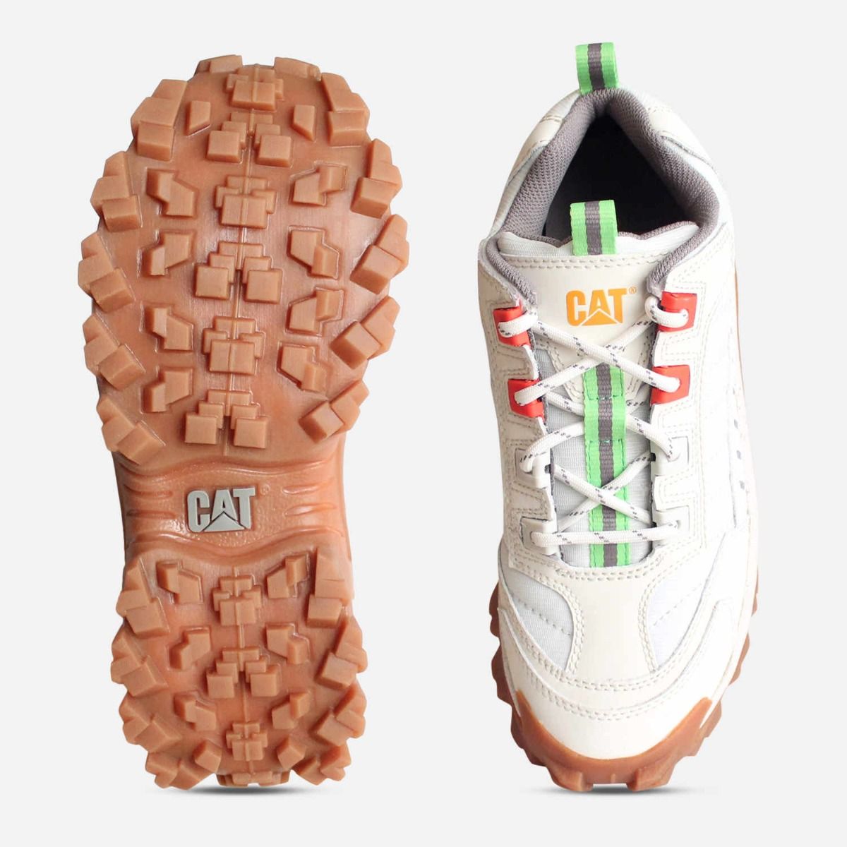 Star White Chunky Intruder Training Shoes by Caterpillar