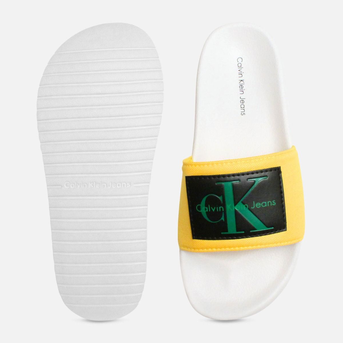 Accent Yellow Calvin Klein Chloe Nylon Slides