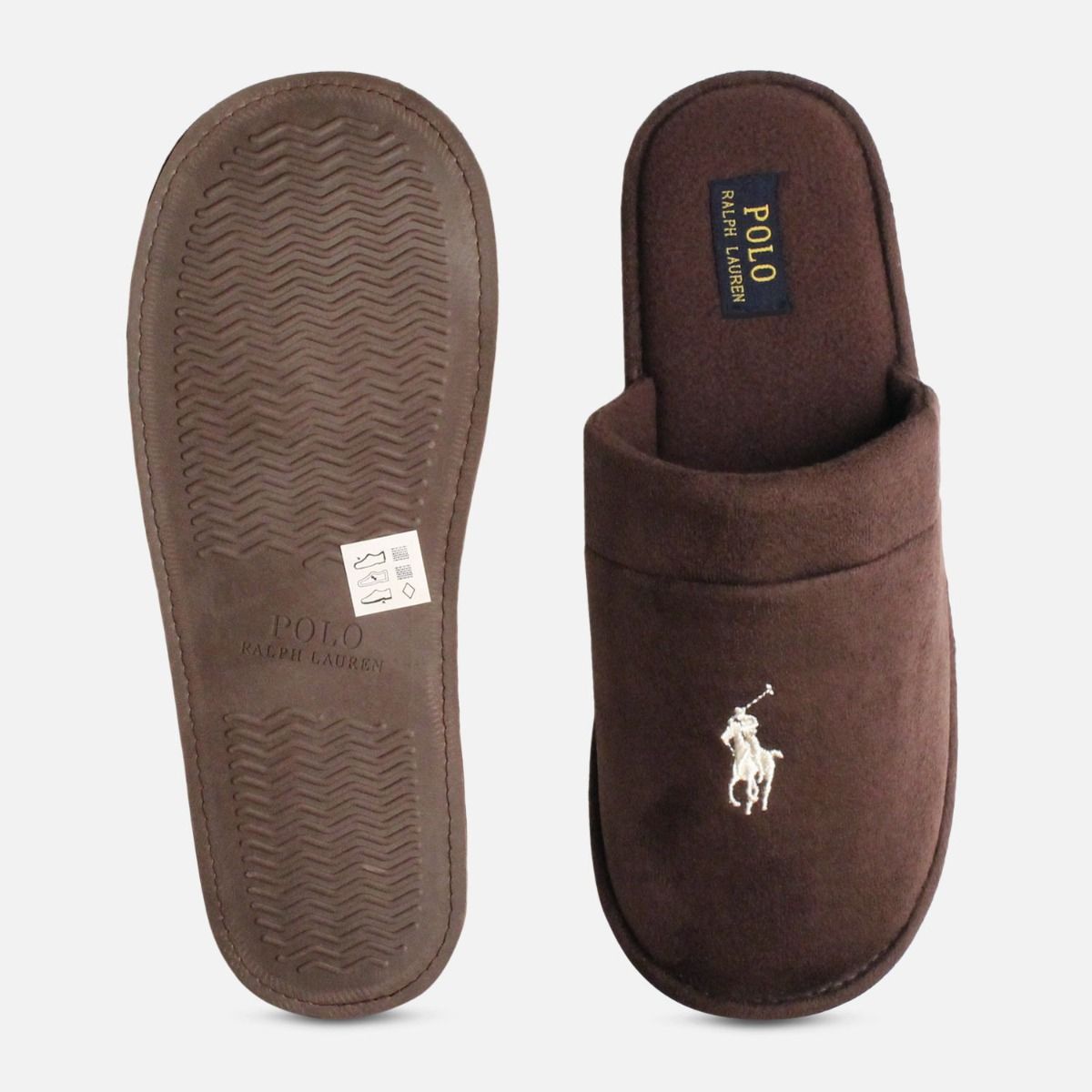 Chocolate Brown Sunday Scuff 2 Ralph Lauren Slippers