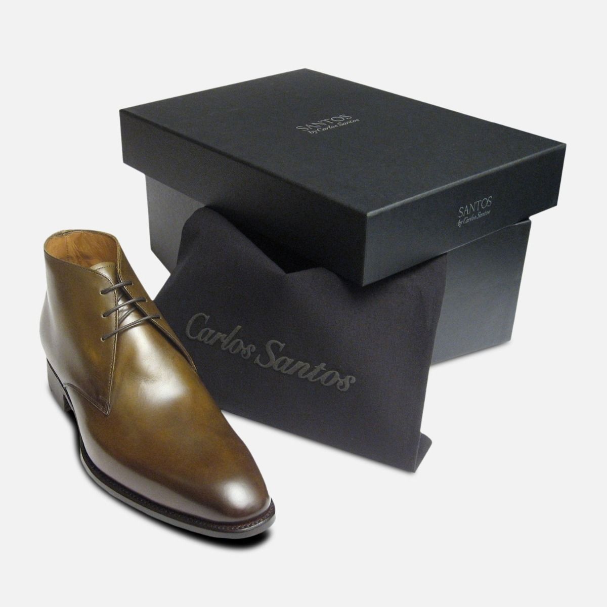 Royal Forest Green Chukka Boots Carlos Santos Shoes