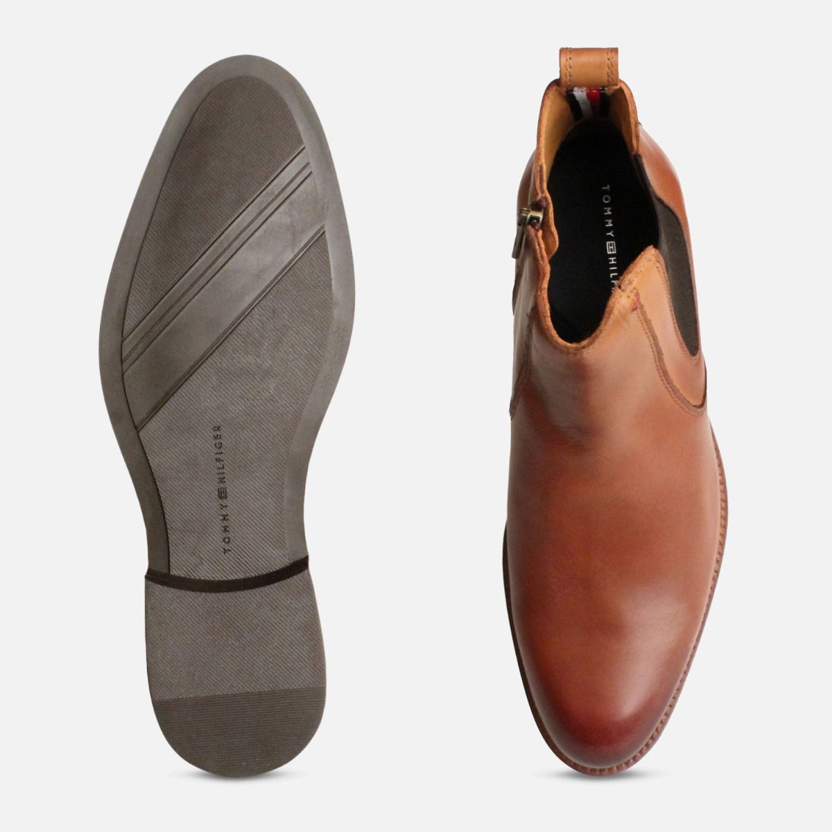 Tommy Hilfiger Chelsea Boots Light Brown Daytona