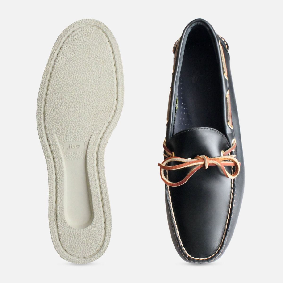 Dark Navy Blue Waxy Bass Boat Shoes