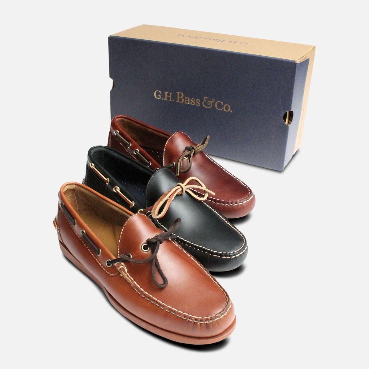 Dark Navy Blue Waxy Bass Boat Shoes