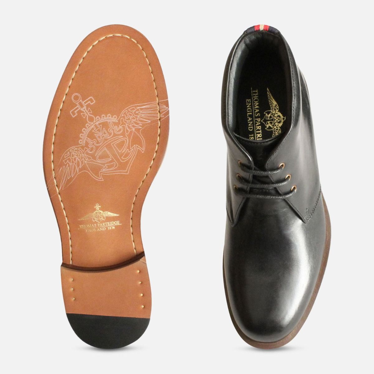 Thomas Partridge Digby Boots in Black Leather