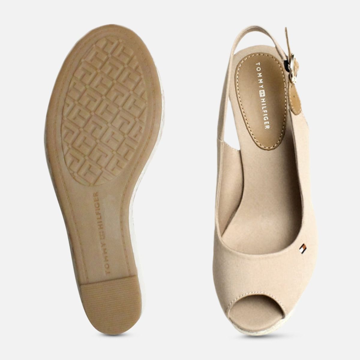 Tommy Hilfiger Elena Platform Sandals in Cobblestone