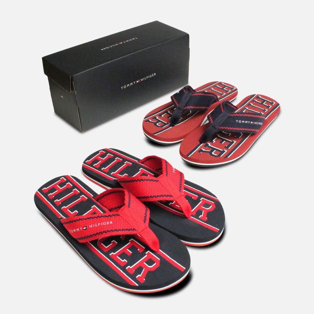 Tango Red Tommy Hilfiger Floyd Flip Flops for Men