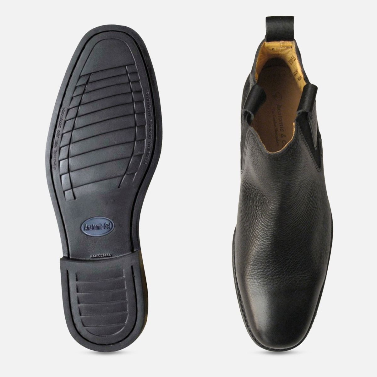 Formal Black Mens Chelsea Boots Anatomic & Co