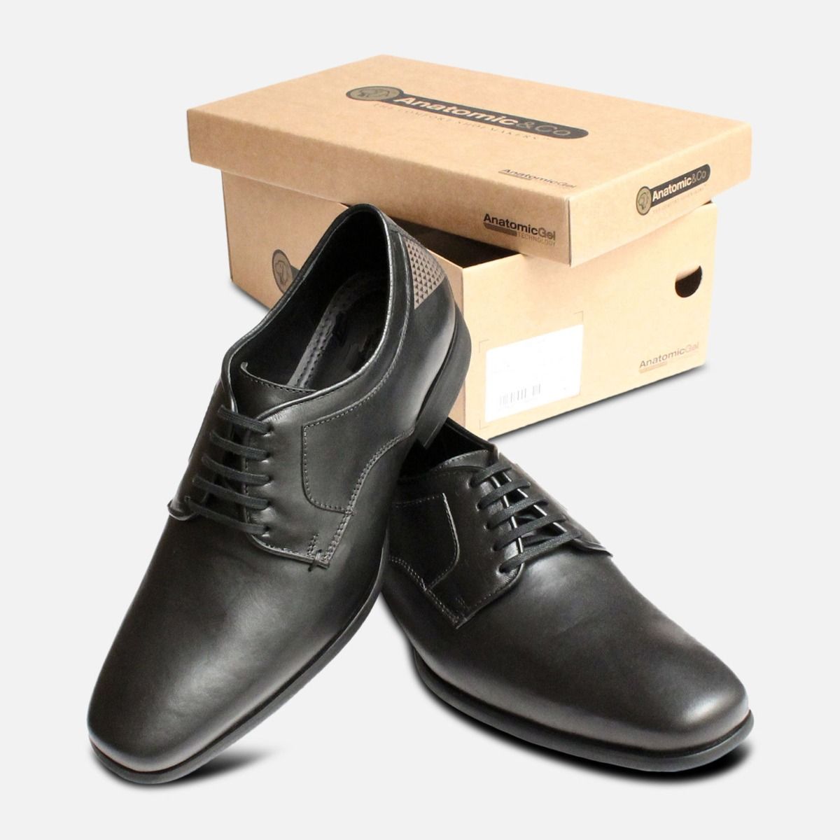 Formal Anatomic Lace Up Shoes in Black
