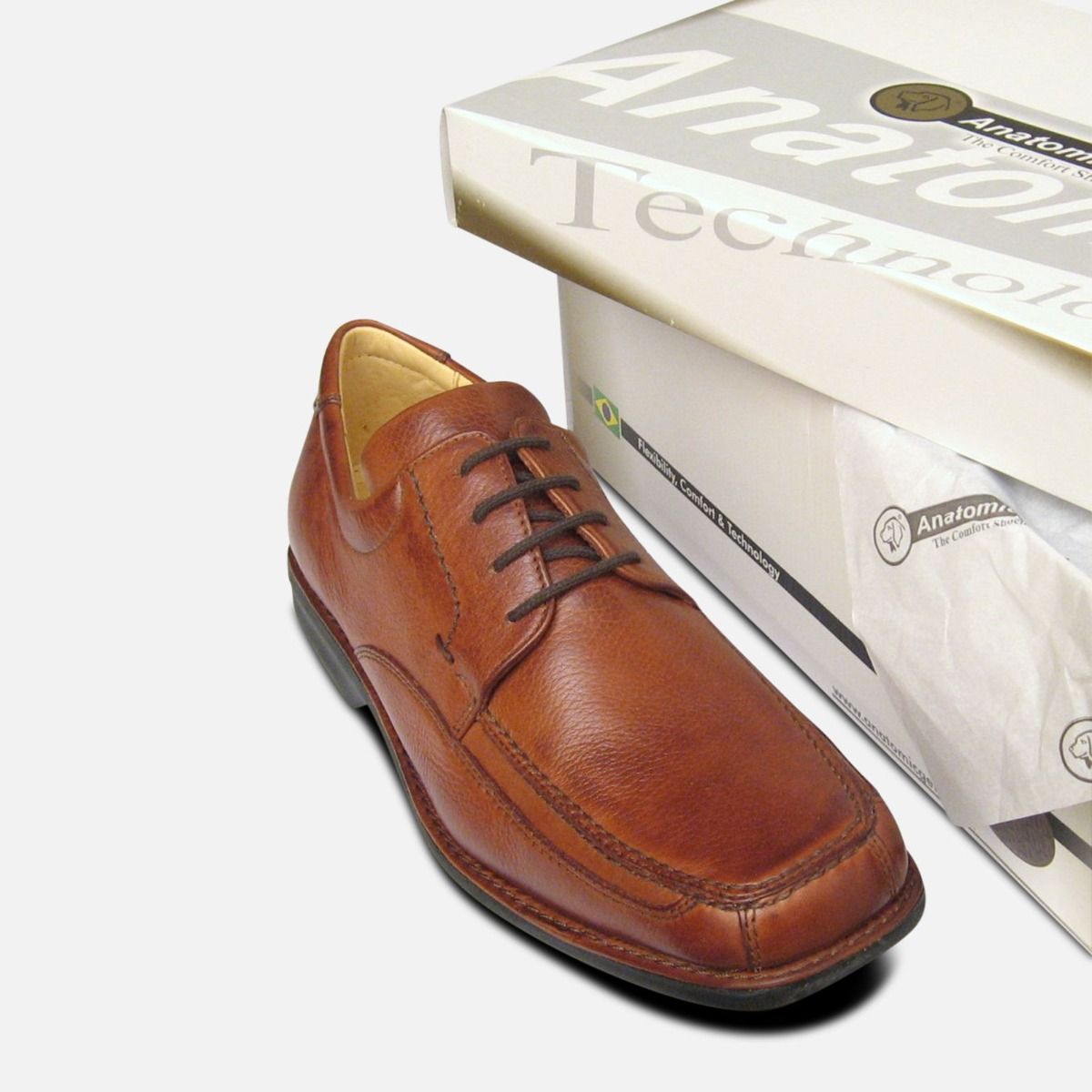 Anatomic Shoes Goias 2 Tan Comfort Lace Up