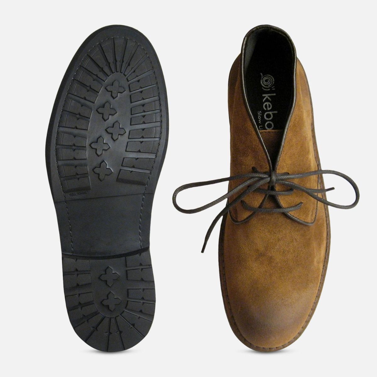 Waxy Tobacco Italian Mens Designer Boots