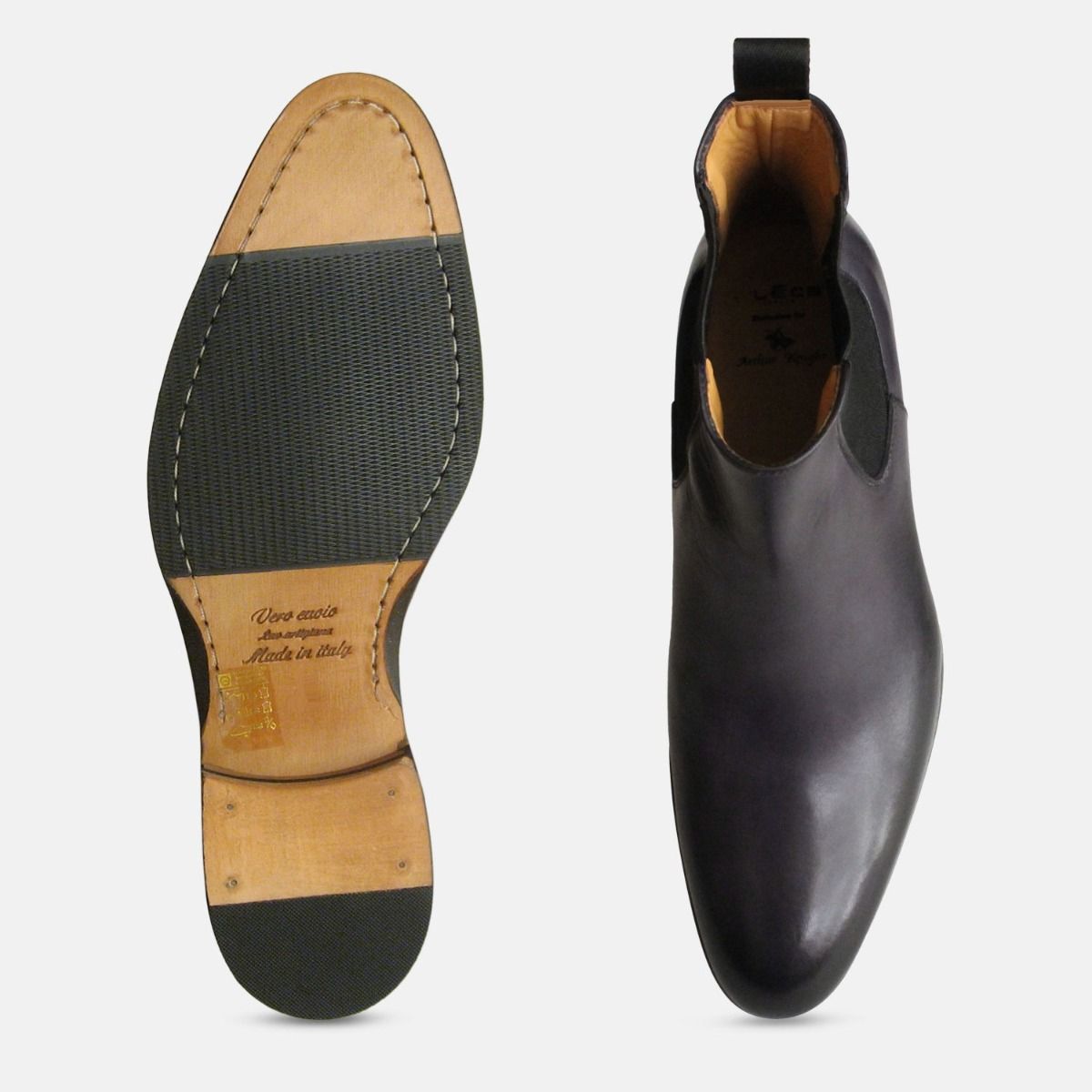 Dark Grey Anthracite Mens Chelsea Boots