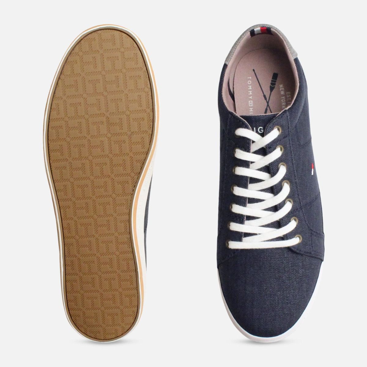 Tommy Hilfiger Howell Navy Blue Canvas Trainers