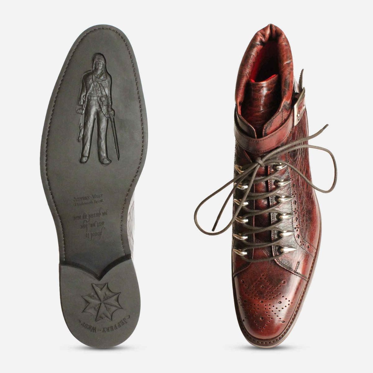 Jeffery West Mens Urban Trekker Dark Brown Boots