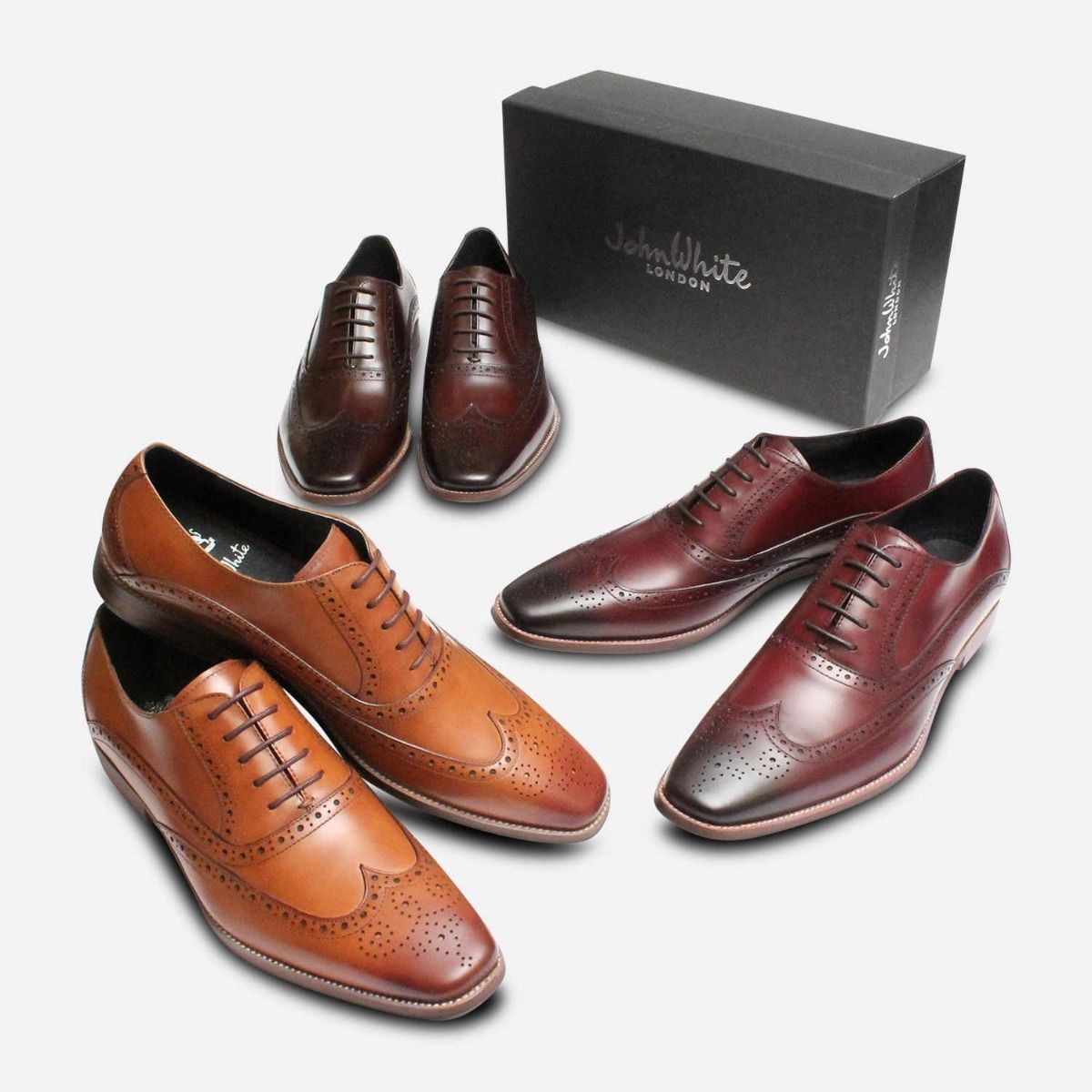 Premium Oxford Brogues in Brown Polished by John White