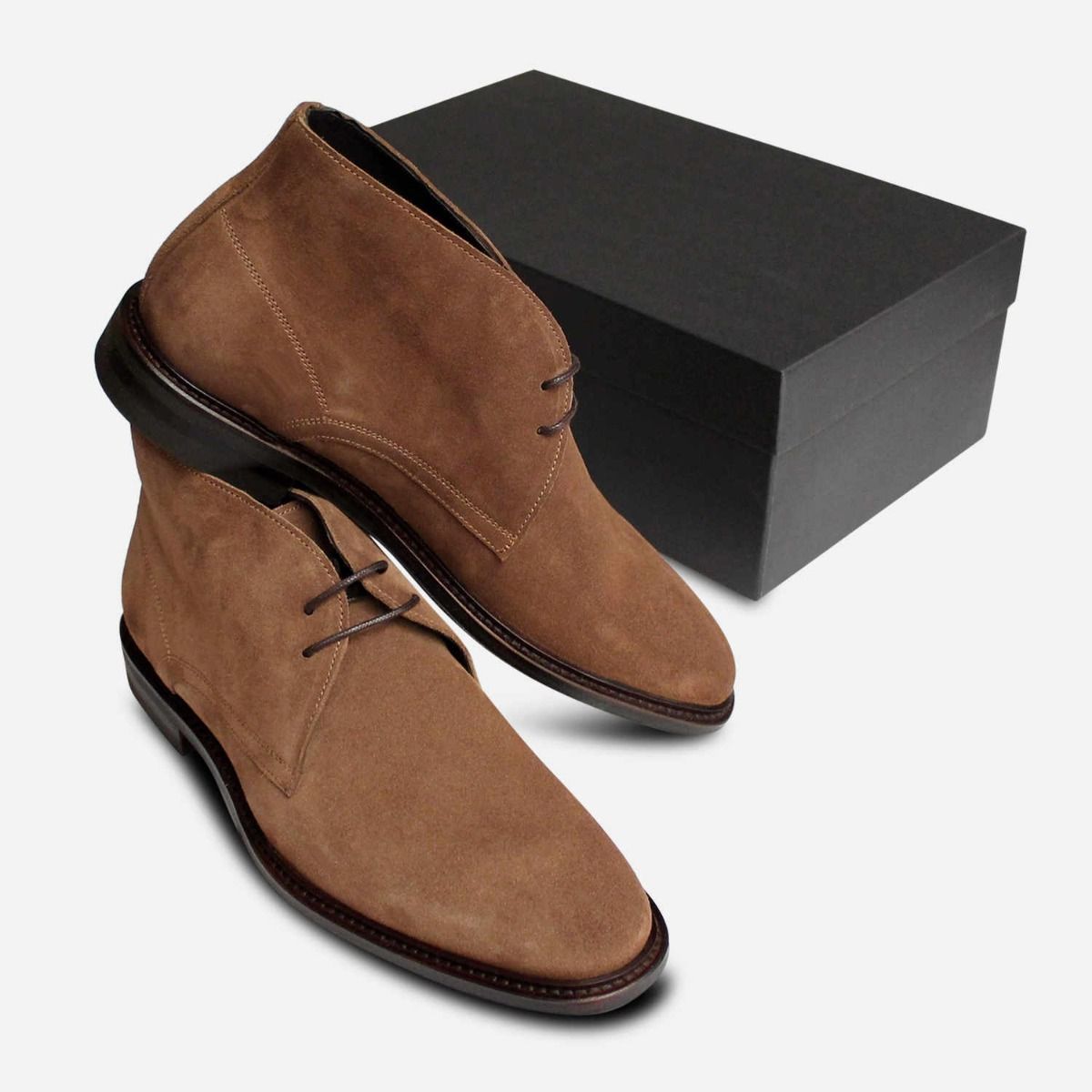 John White Light Brown Suede Westbury 3 Boots