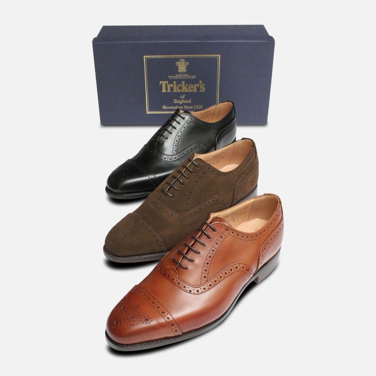 Kensington Black Oxford Trickers Brogues