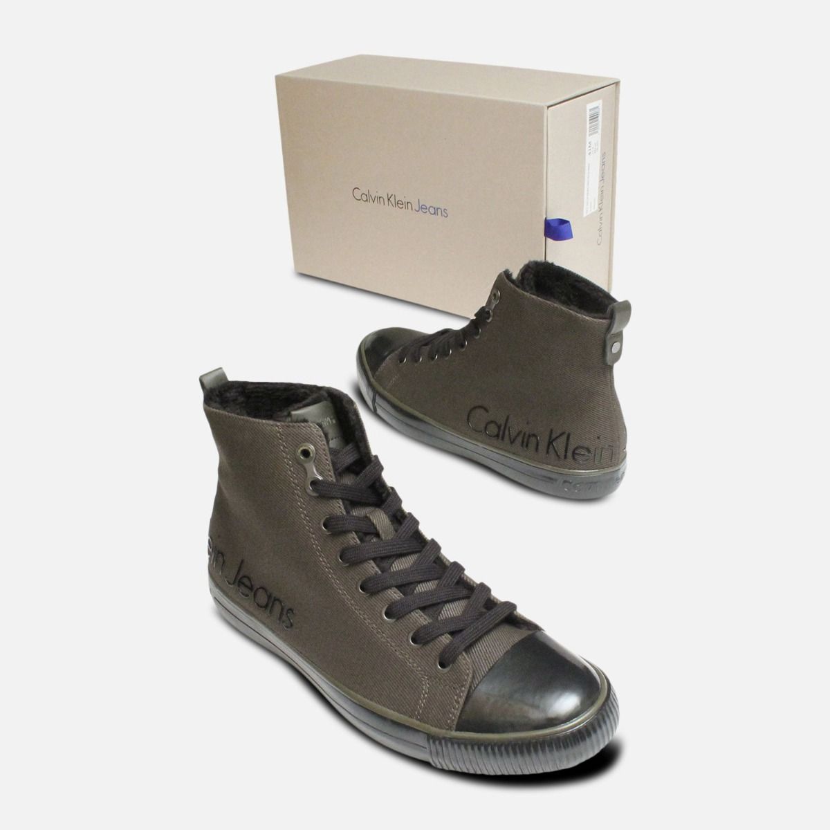 Cargo Black Calvin Klein Warm Mens Hi Tops