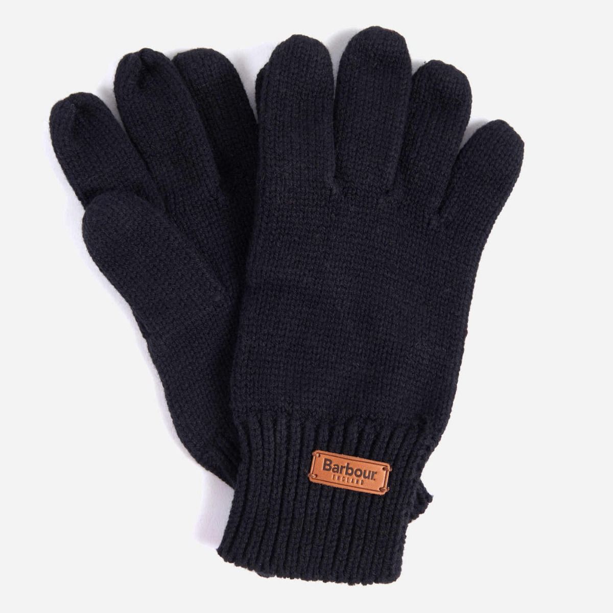 Ladies Barbour Black & Grey Tartan Scarf & Glove Set