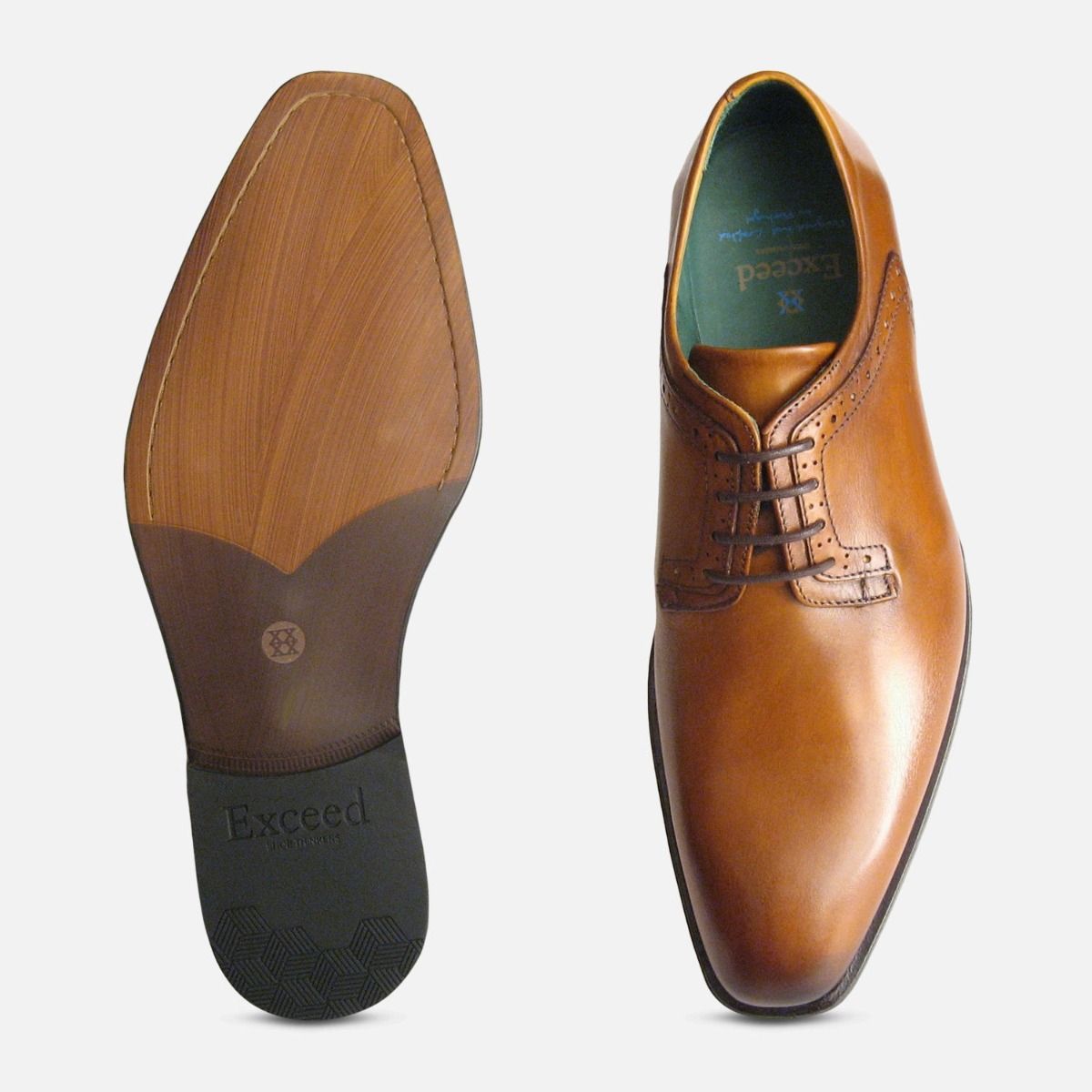 Plain Toe Lace Up Designer Shoe by Exceed Footwear