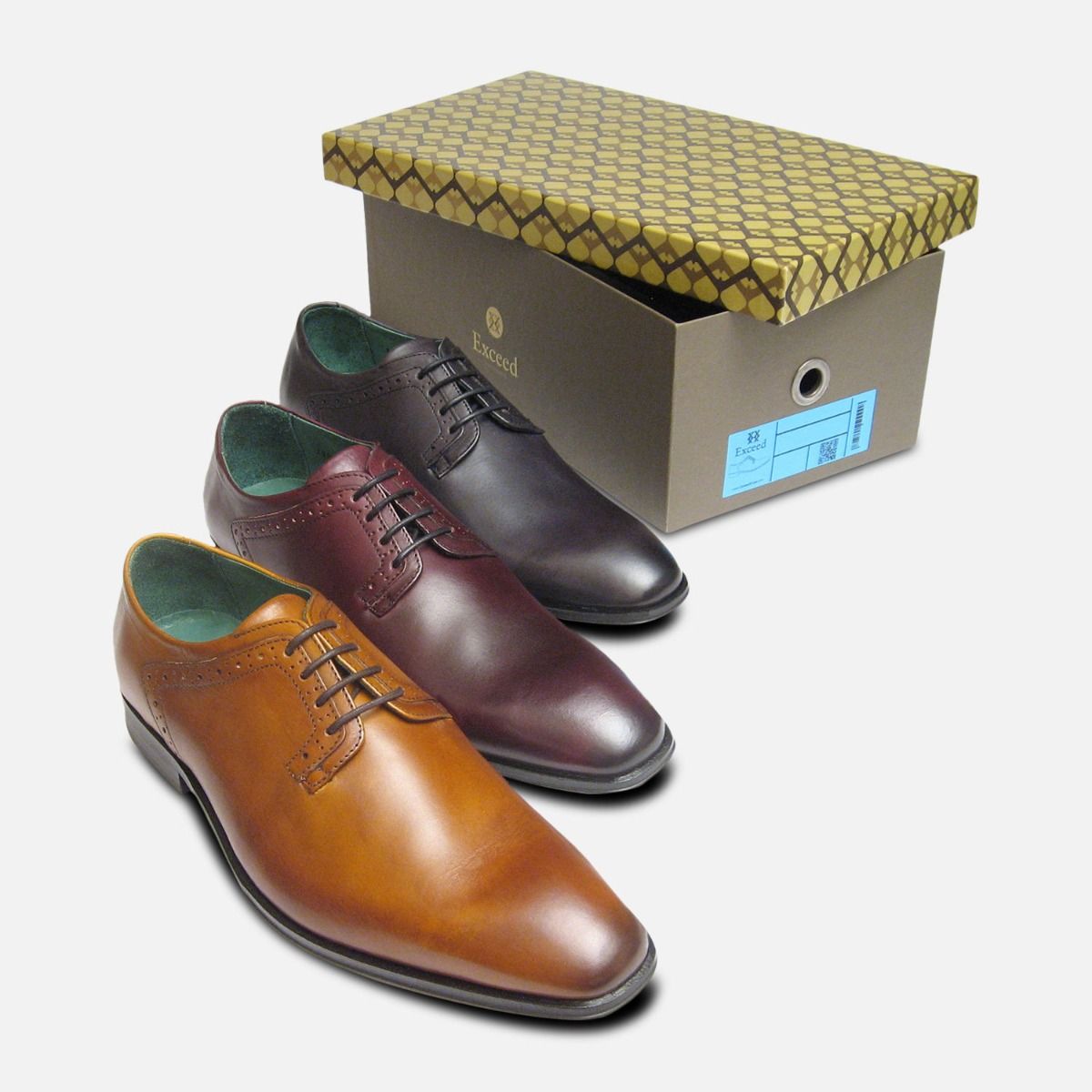 Plain Toe Lace Up Designer Shoe by Exceed Footwear