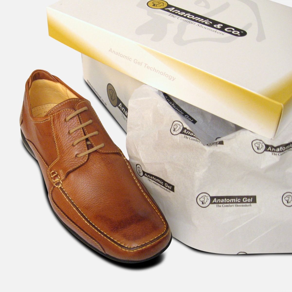 Apron Lace in Cognac Toast Anatomic Gel Shoes