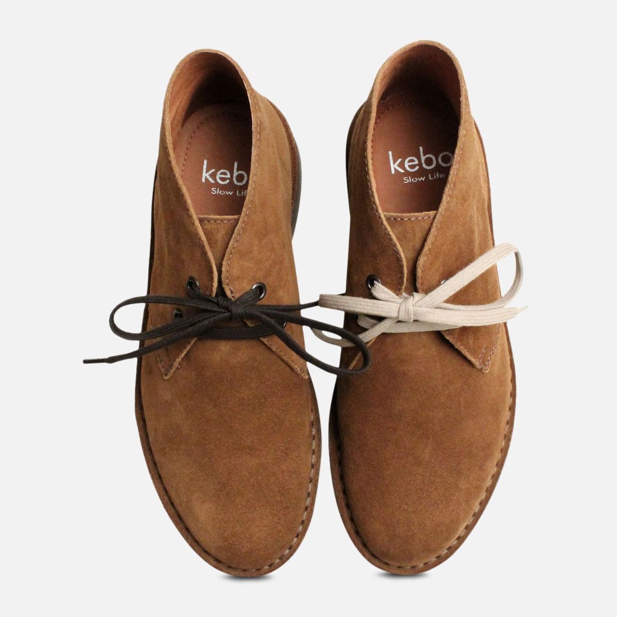 Peru Brown Suede Womens Italian Desert Boots