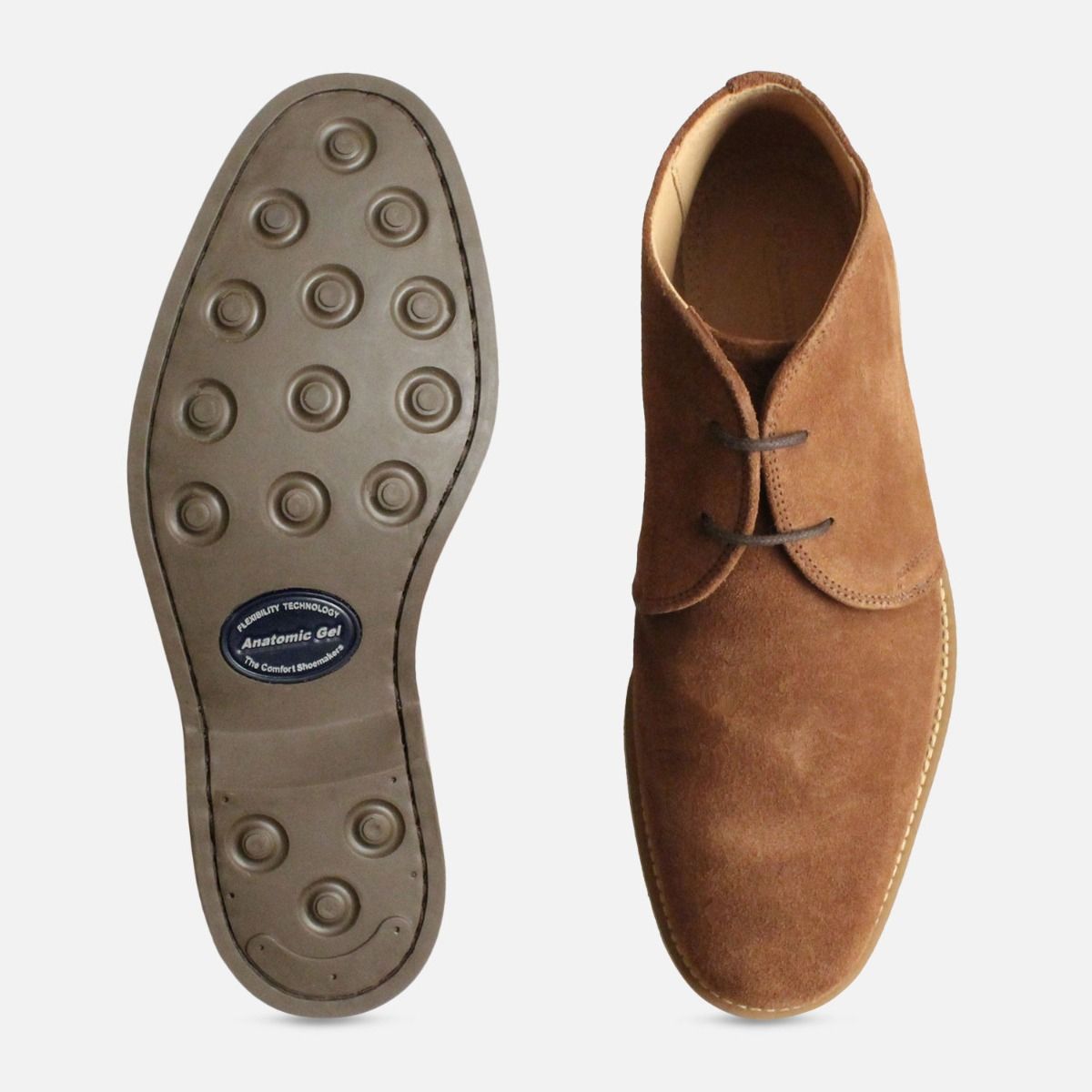 Tobacco Suede Anatomic & Co Chukka Boot