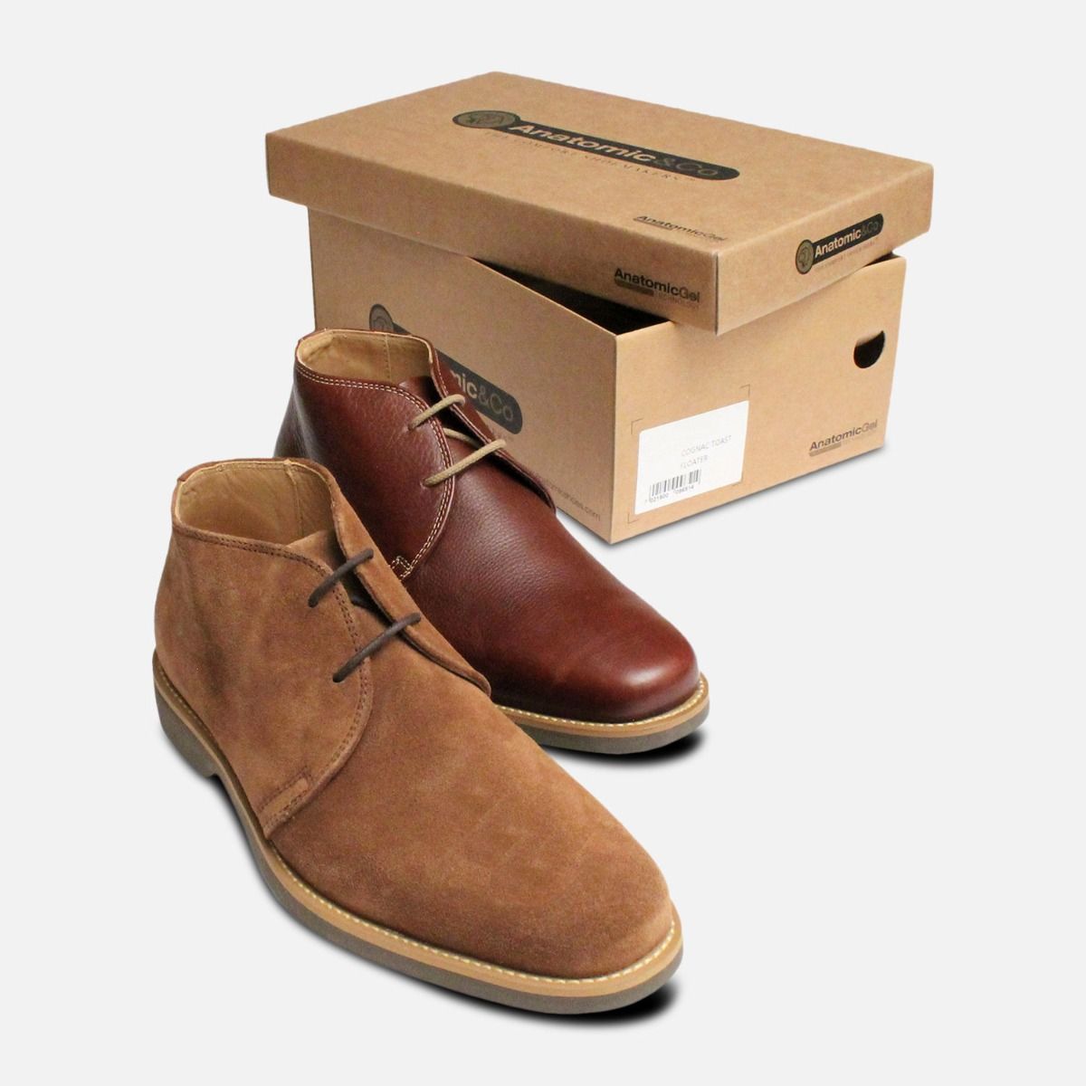 Tobacco Suede Anatomic & Co Chukka Boot
