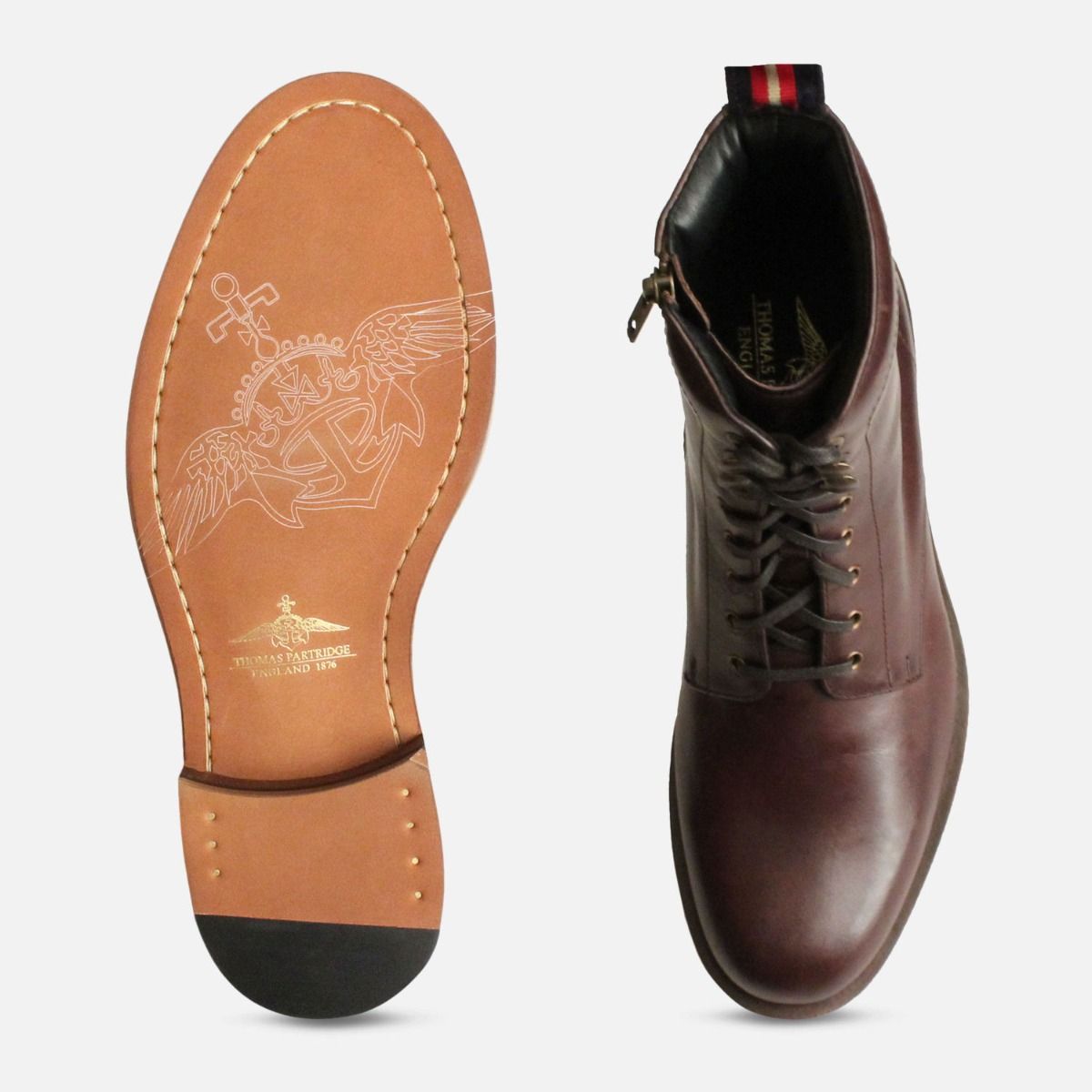 Thomas Partridge Mens Dark Brown Linton Boots