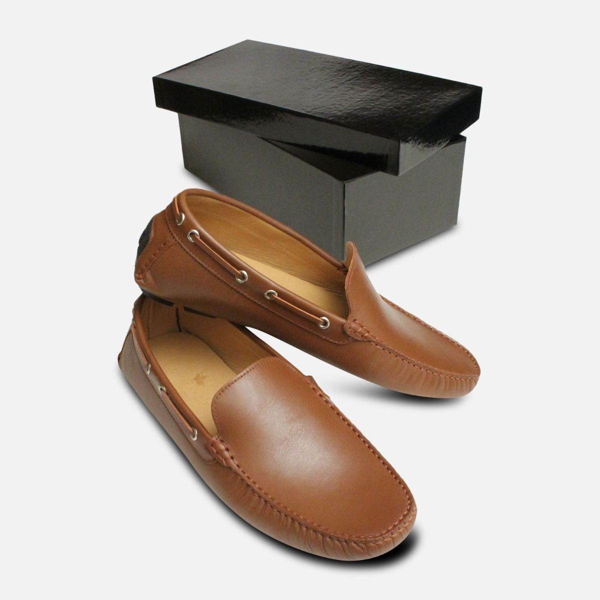 Vitello Brown Italian Mens Arthur Knight Moccasins