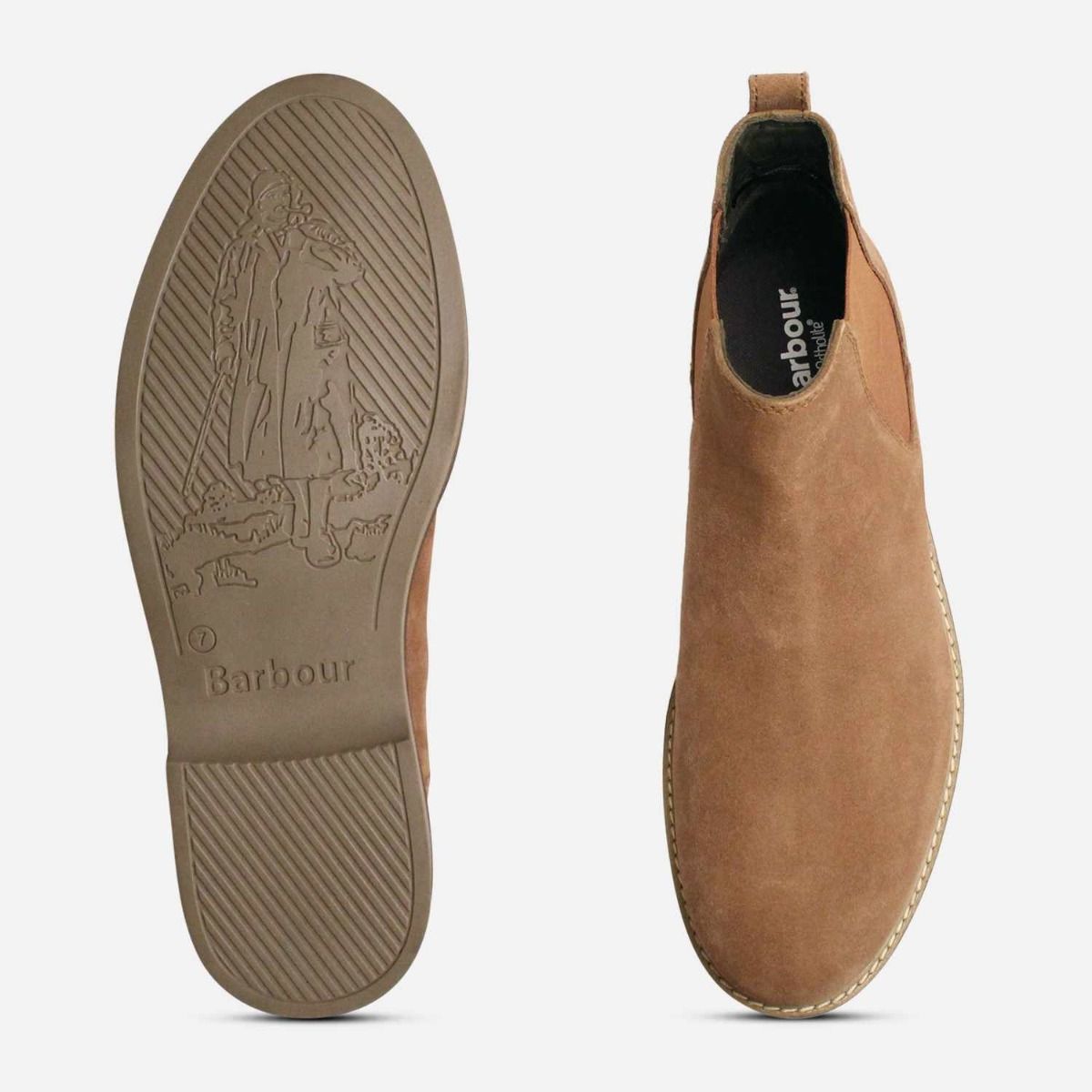 Barbour Sand Suede Sedgefield Demi Boots for Men