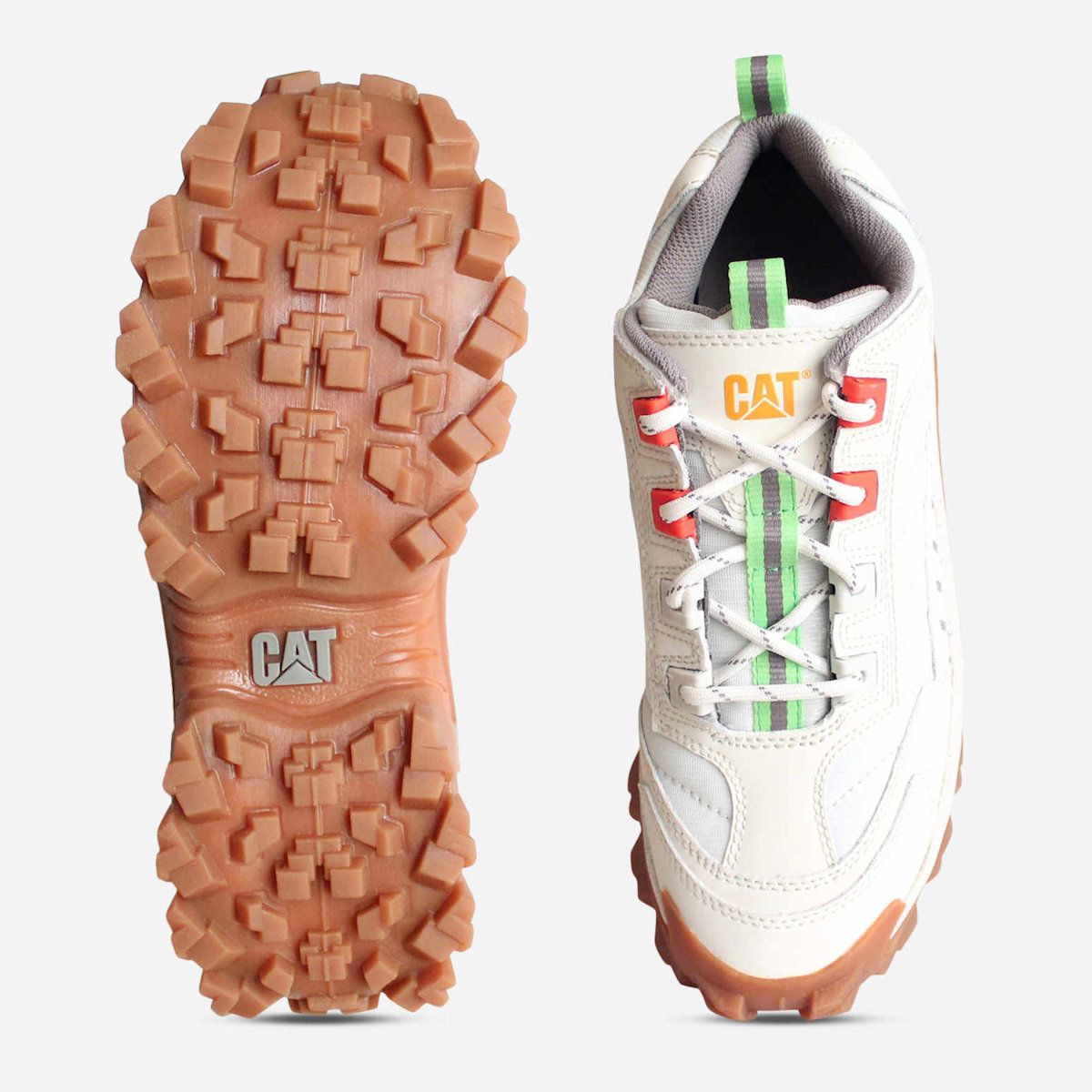 CAT Mens Intruder Training Shoes in Star White Leather