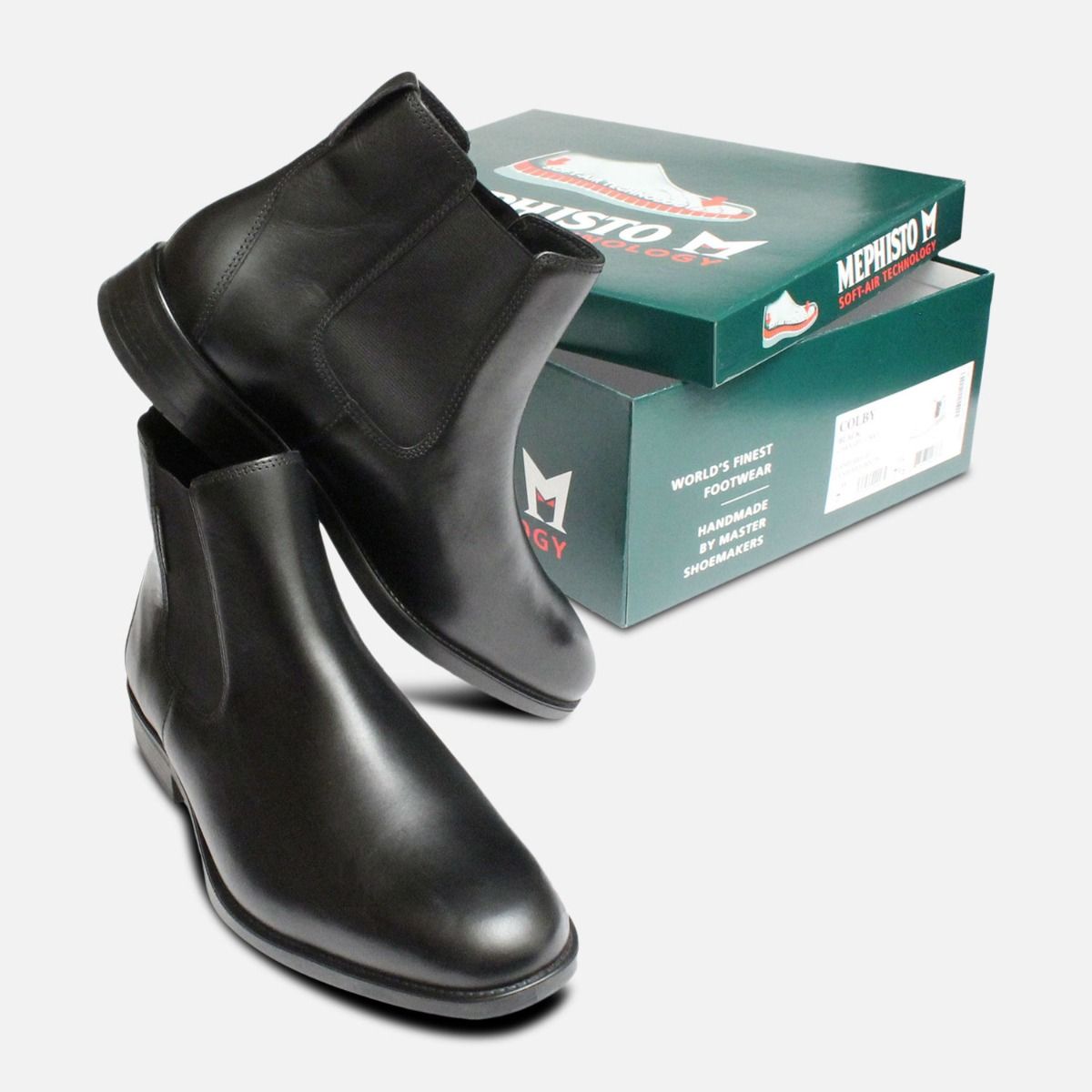 Mephisto Colby Black Mens Chelsea Boots