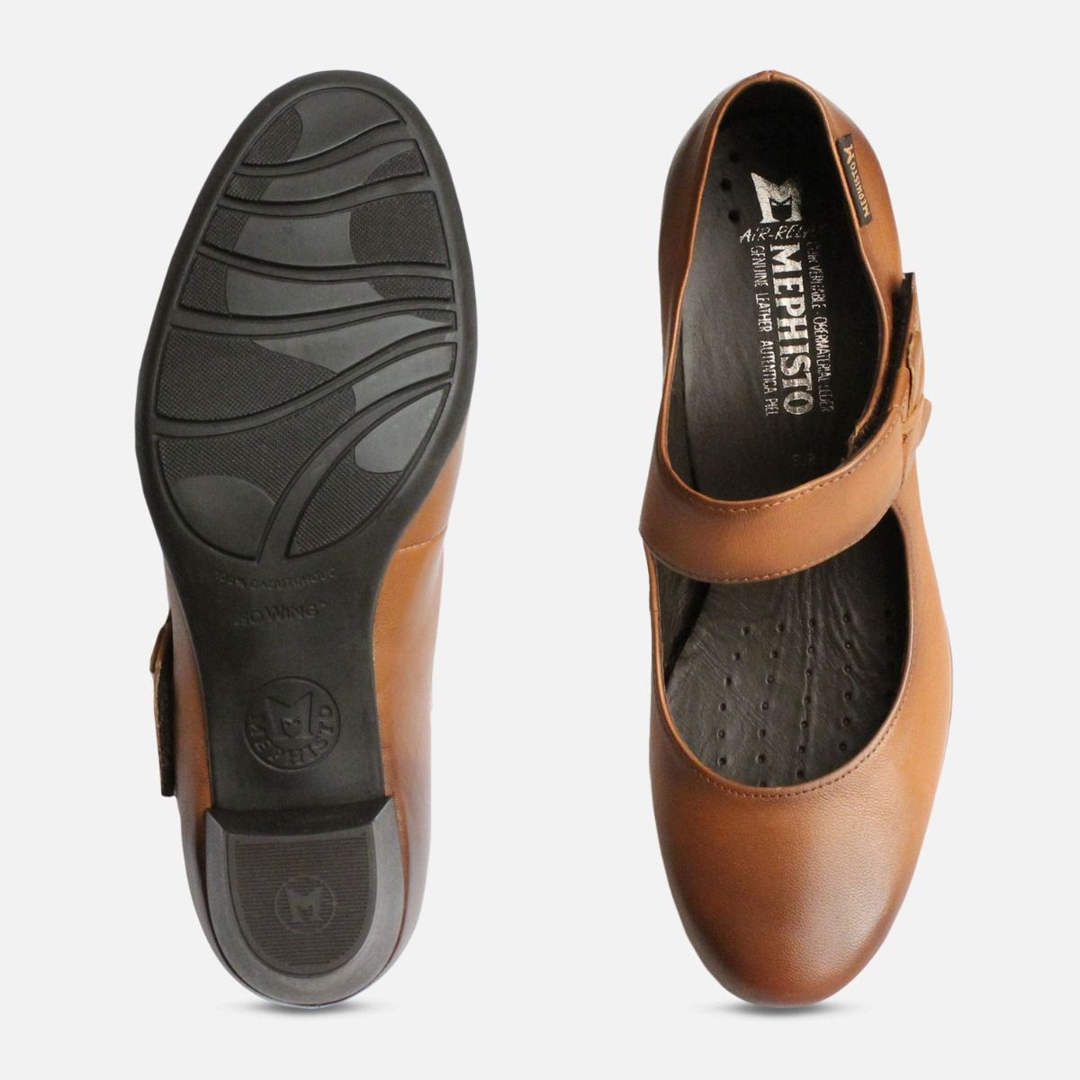Mephisto Madisson Ladies Shoes in Hazelnut Brown