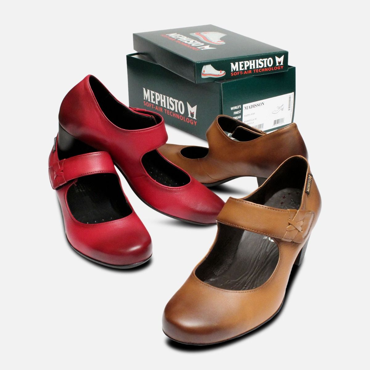 Mephisto Madisson Ladies Shoes in Hazelnut Brown