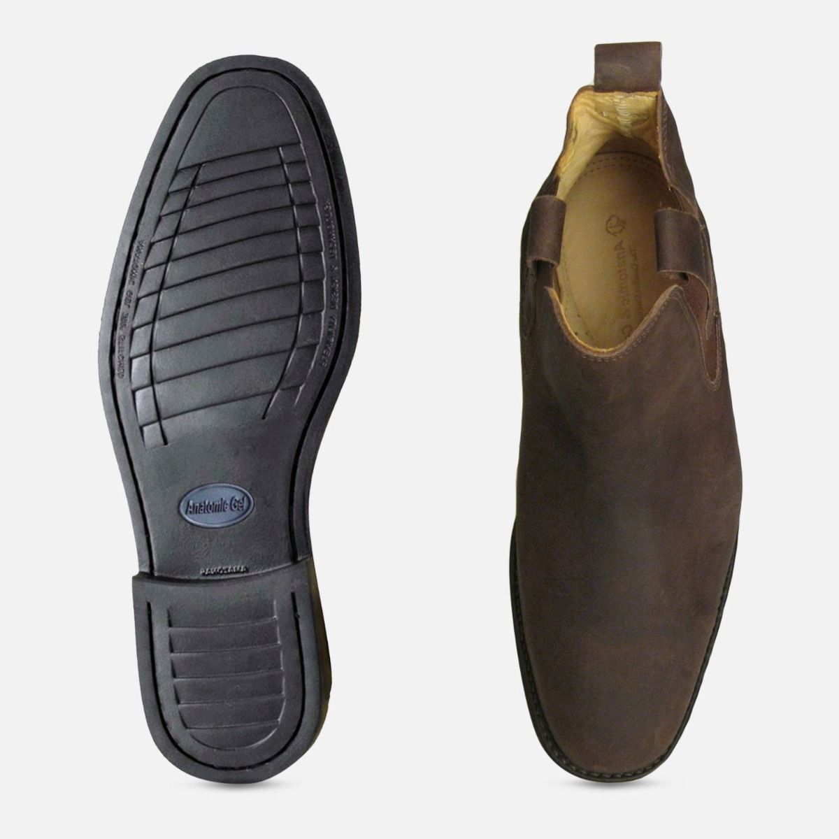 Anatomic Shoes Brown Waxy Chelsea Boots