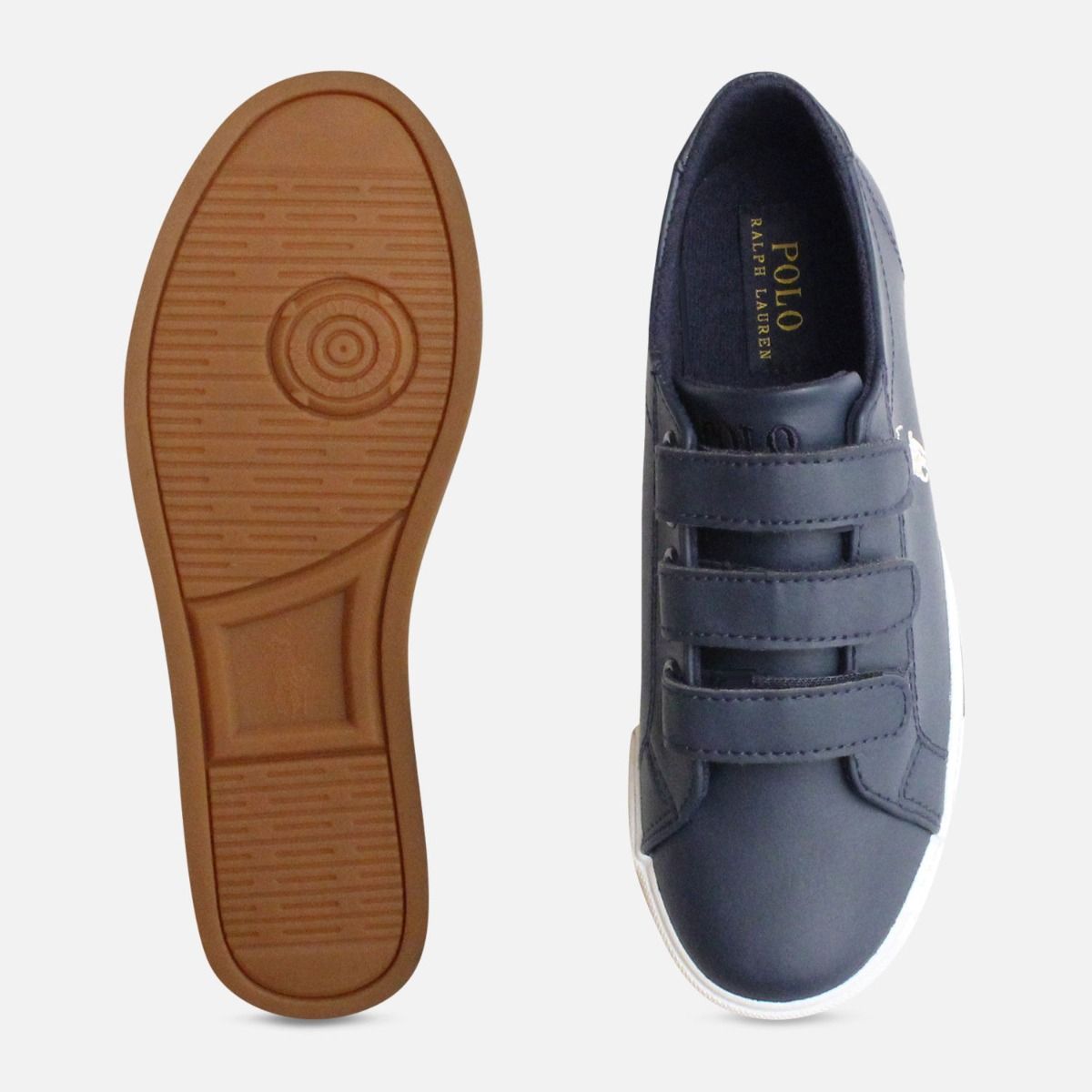 Navy Blue Ralph Lauren Slater EZ Childrens Shoes