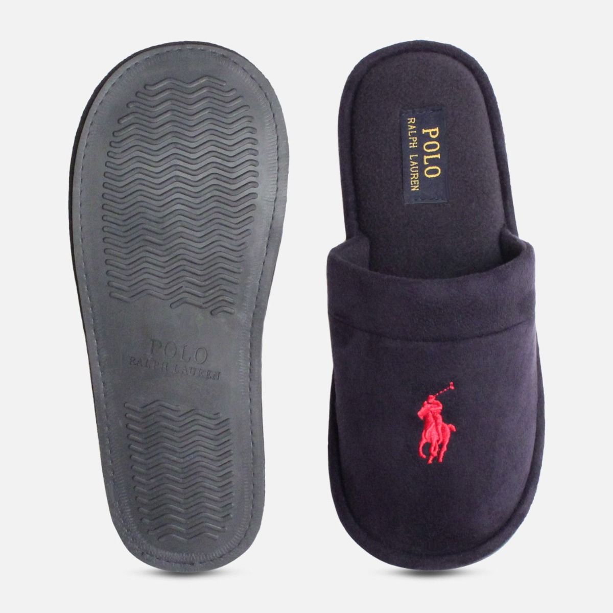Sunday Scuff 2 Ralph Lauren Polo Navy Mens Slippers