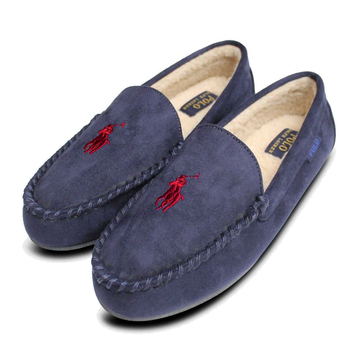 NEW POLO‎ RALPH LAUREN MEN\'S SLIPPERS BLUE Men main image 3