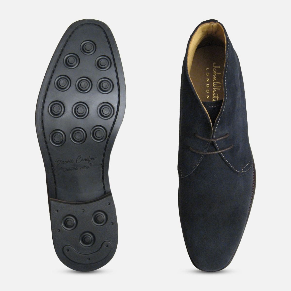 Navy Blue Suede Westbury 3 Chukka Boots