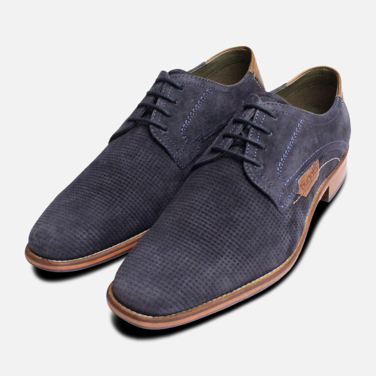 Blue Suede Shoes for Men by Bugatti display picture 1