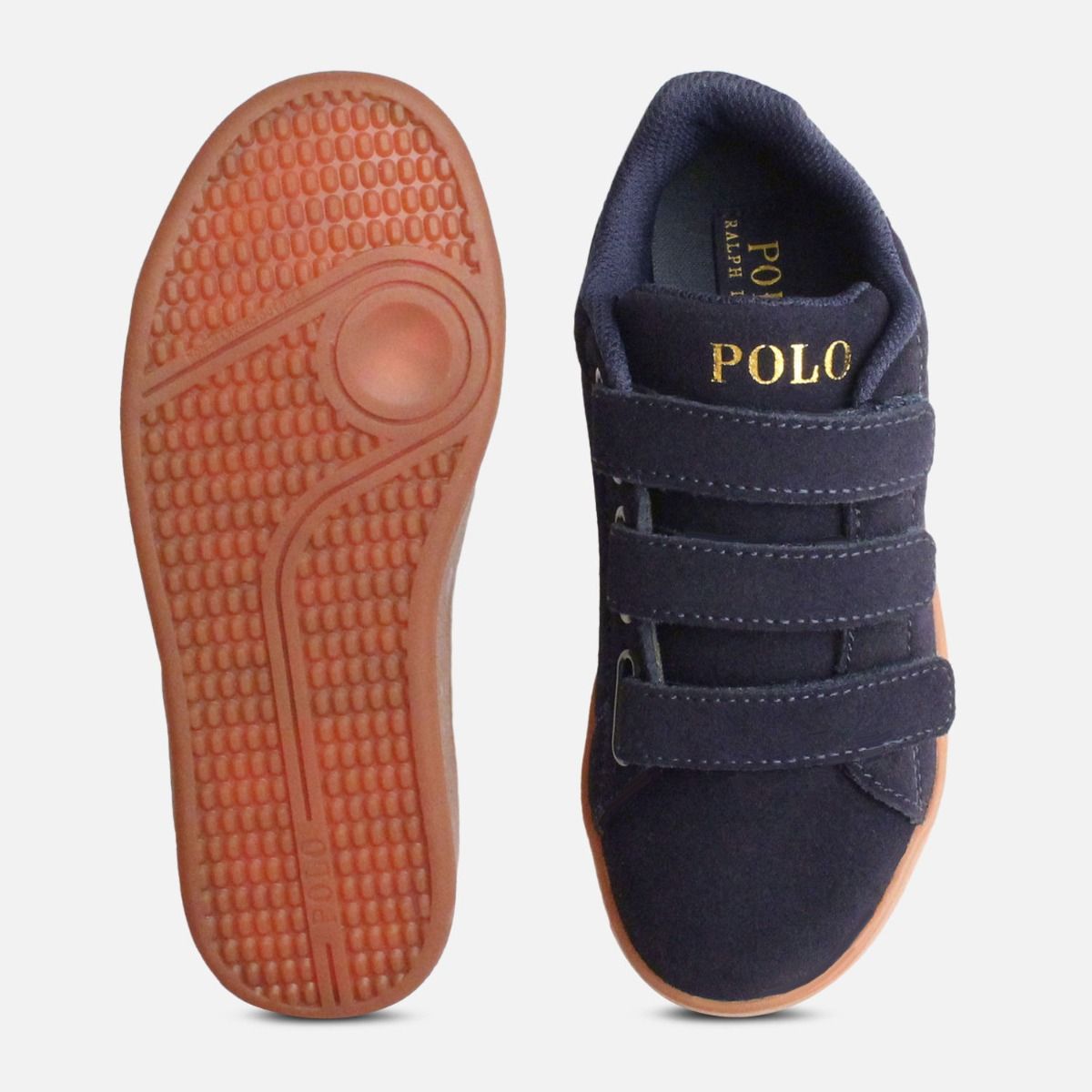 Classic Navy Blue Suede Ralph Lauren Quincey Shoes