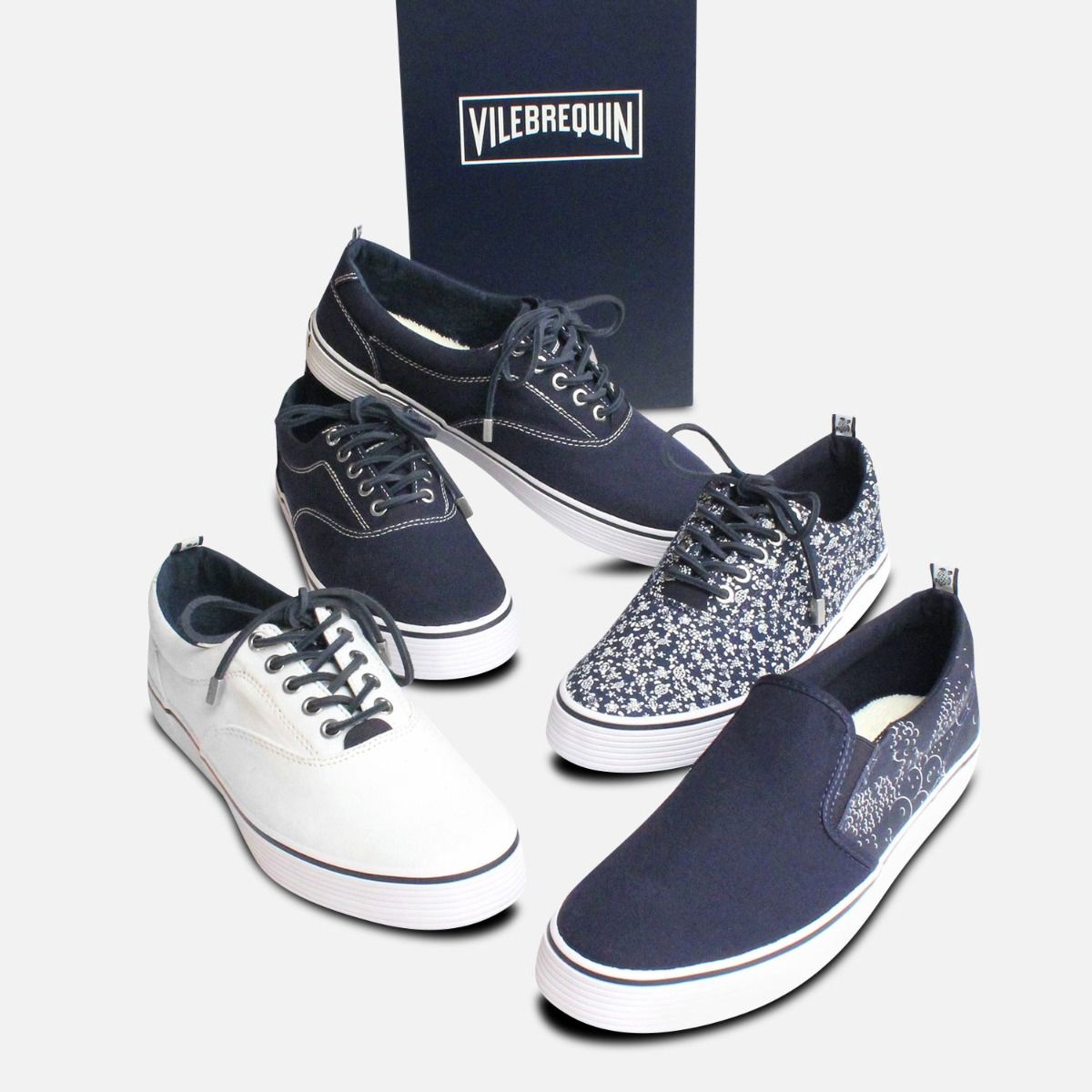 Vilebrequin Mens Navy Slip On Shoes